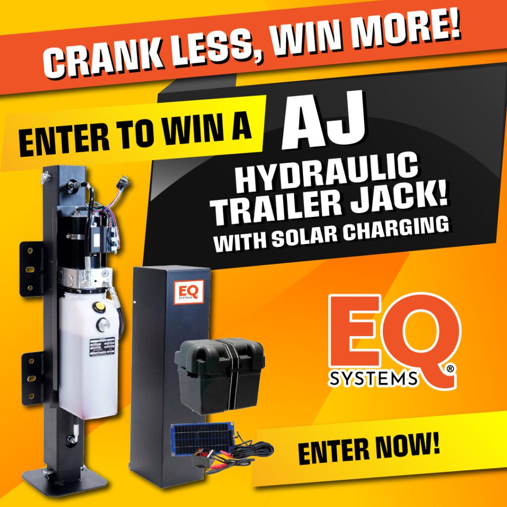 Enter to win an AJ hydraulic trailer jack with solar charging