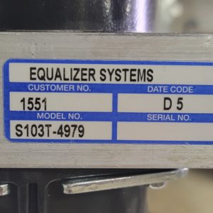 EQ Systems Replacement Hydraulic Pump #1551 Label