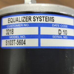 EQ Systems Replacement Hydraulic Pump #3218 Label