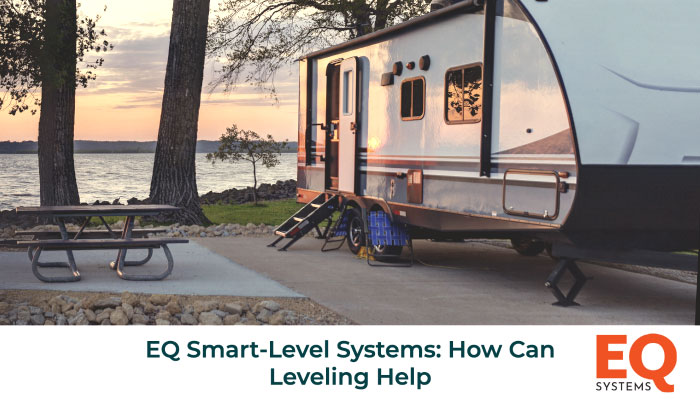 Leveling system on an RV. 